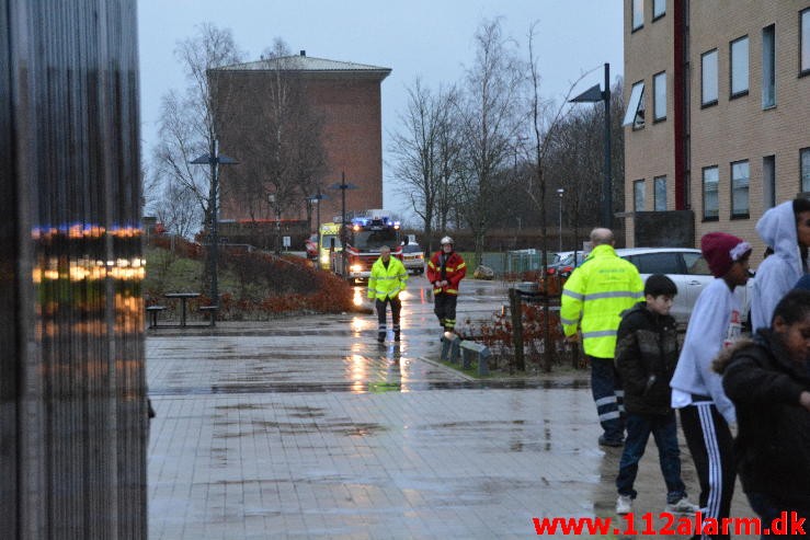 Brand i Etageejendom. Finlandsvej 87 i Vejle. 26/12-2015. Kl. 15:22