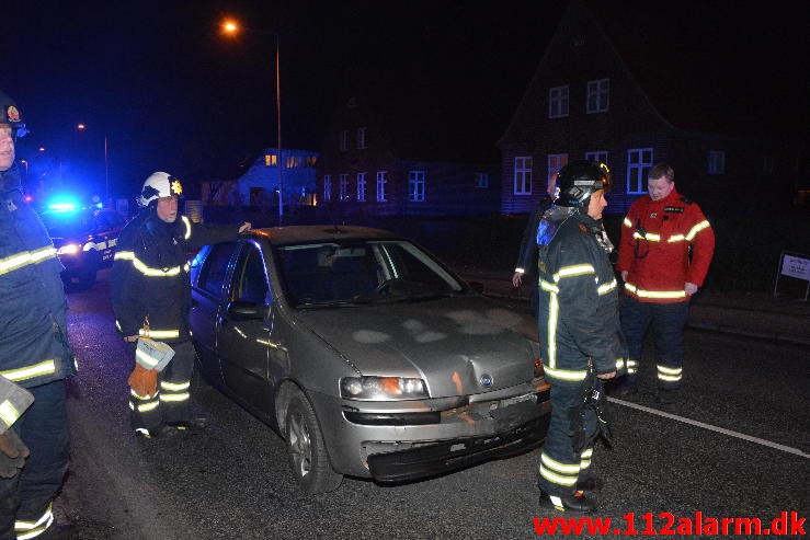 FUH med fastklemt. Fredericiavej i Vejle. 29/02-2016. Kl. 18:46.