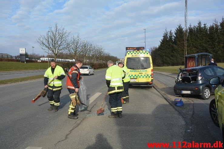 Mindre Trafik uheld. Horsensvej i Vejle. 13/03-2016. 15:29.