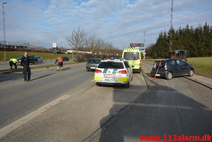 Mindre Trafik uheld. Horsensvej i Vejle. 13/03-2016. 15:29.