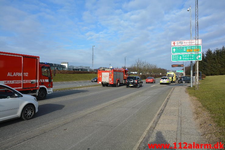 Mindre Trafik uheld. Horsensvej i Vejle. 13/03-2016. 15:29.