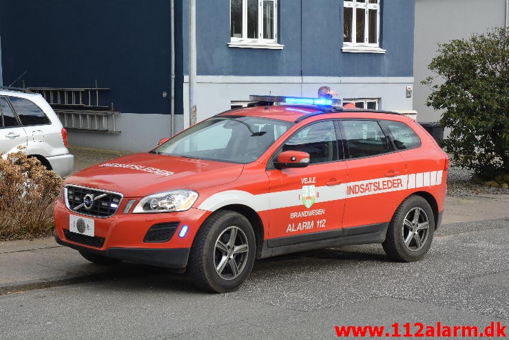 Brand i villa. Dalgade i Vejle. 15/03-2016. Kl. 16:24.