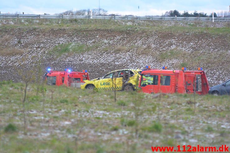 3 Uheld på under 30 minutter. Fredericiavej/E45 i Vejle. 26/04-2016. Kl. 18:12.