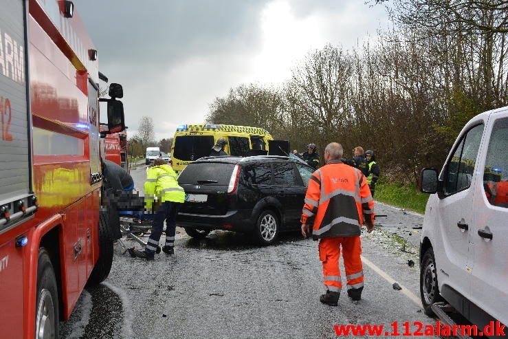 3 Uheld på under 30 minutter. Fredericiavej/E45 i Vejle. 26/04-2016. Kl. 18:12.