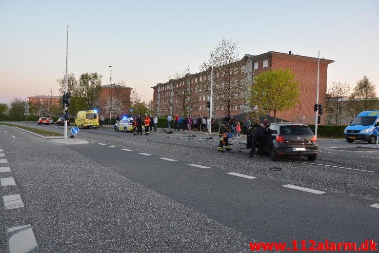 FUH med fastklemt. Viborgvej i Vejle. 08/05-2016. Kl. 17:30.