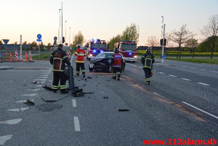 FUH med fastklemt. Viborgvej i Vejle. 08/05-2016. Kl. 17:30.