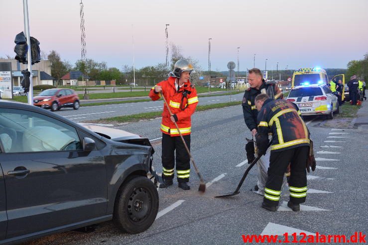 FUH med fastklemt. Viborgvej i Vejle. 08/05-2016. Kl. 17:30.