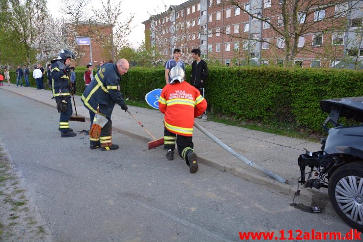 FUH med fastklemt. Viborgvej i Vejle. 08/05-2016. Kl. 17:30.