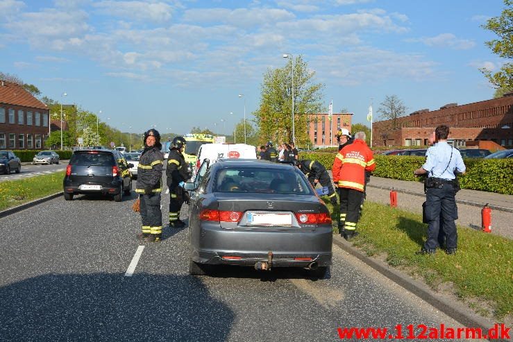 FUH med fastklemt. Damhaven i Vejle. 09/05-2016. Kl. 8:09.