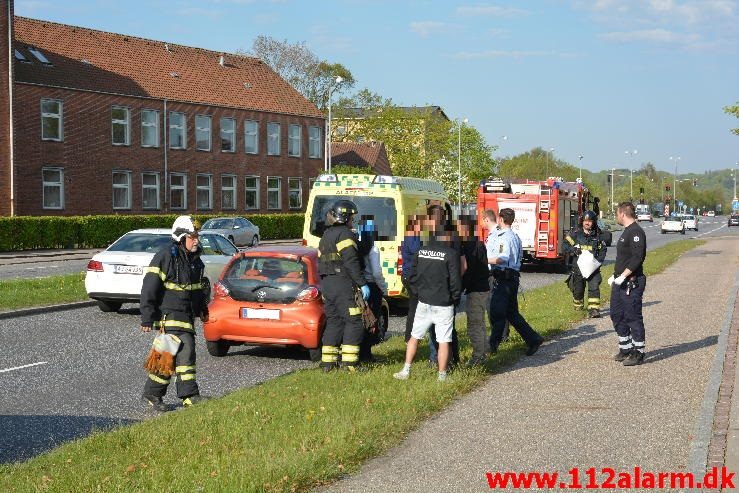 FUH med fastklemt. Damhaven i Vejle. 09/05-2016. Kl. 8:09.