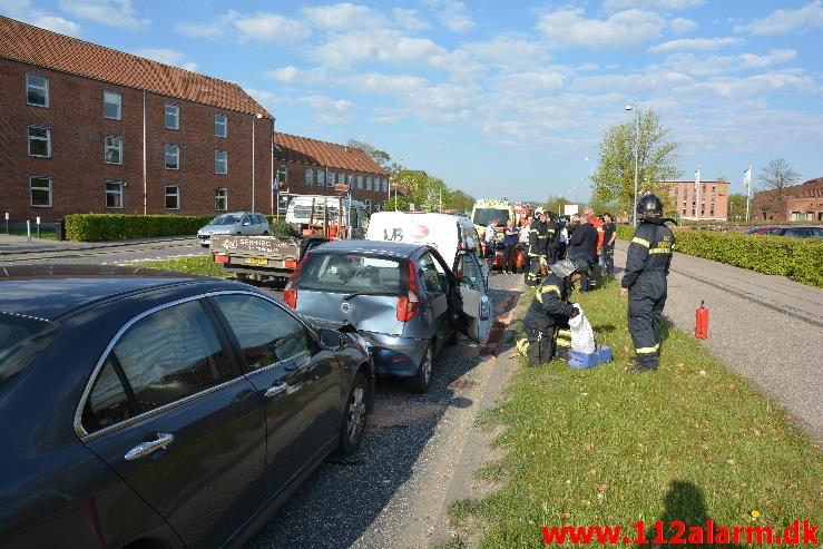 FUH med fastklemt. Damhaven i Vejle. 09/05-2016. Kl. 8:09.