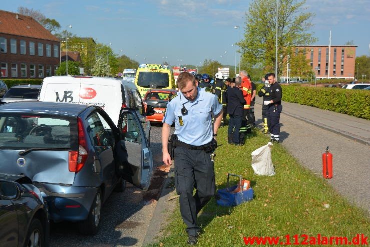 FUH med fastklemt. Damhaven i Vejle. 09/05-2016. Kl. 8:09.