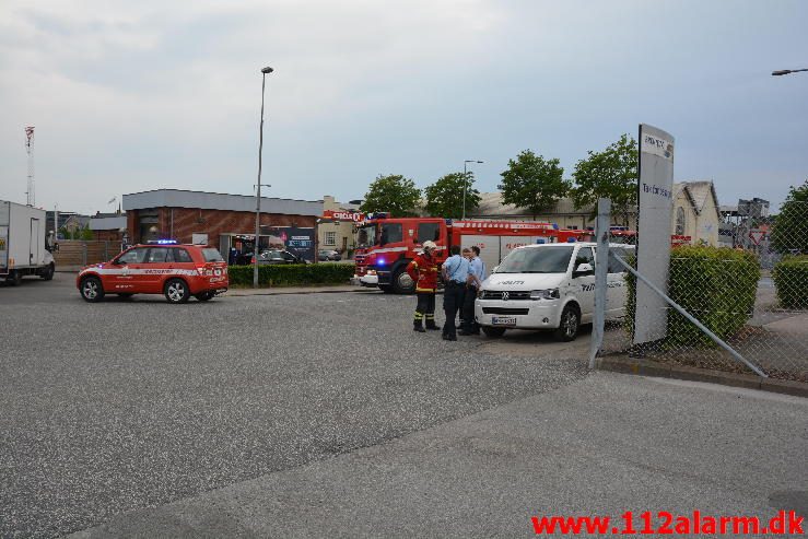 Større kemikalieudslip. Strandgade i Vejle. 29/05-2016. Kl. 19:46.