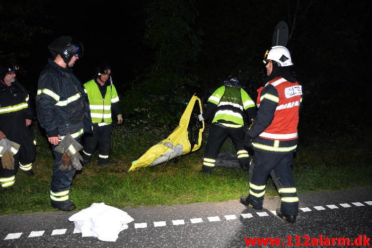 Ambulance forulykket Bredstenvej ved Skibet. 05/06-2016. Kl. 01:04.