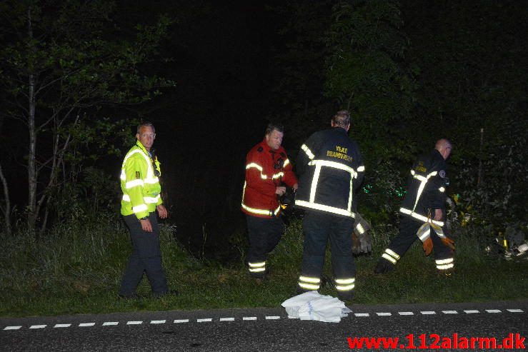 Ambulance forulykket Bredstenvej ved Skibet. 05/06-2016. Kl. 01:04.