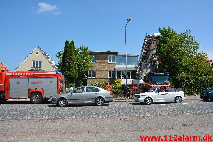 Brand Etageejendom. Fredericiavej i Vejle. 07/06-2016. Kl. 12:30.