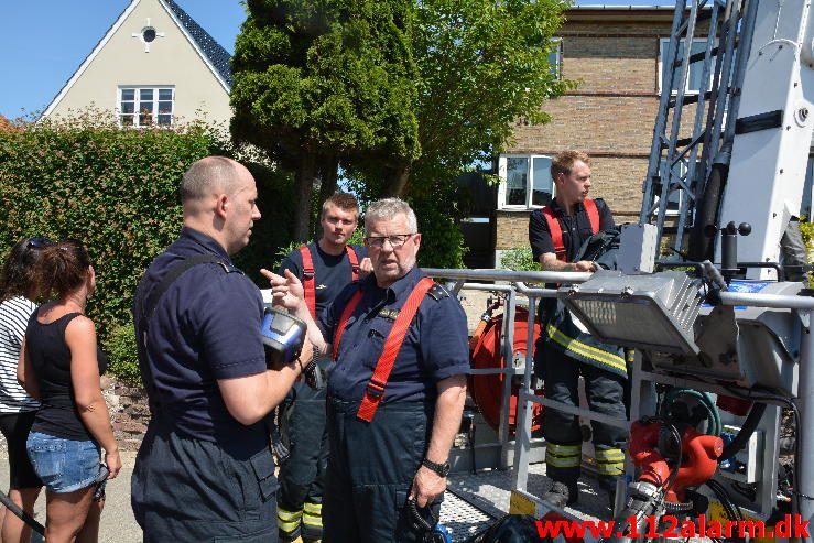 Brand Etageejendom. Fredericiavej i Vejle. 07/06-2016. Kl. 12:30.