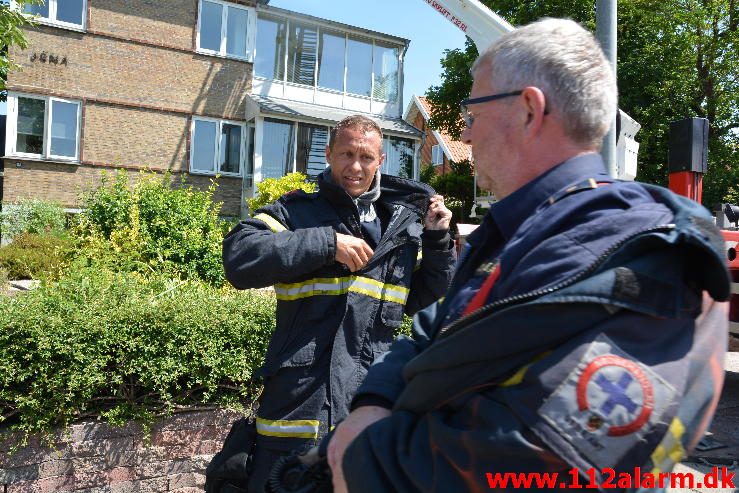 Brand Etageejendom. Fredericiavej i Vejle. 07/06-2016. Kl. 12:30.