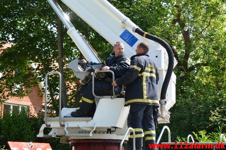 Brand Etageejendom. Fredericiavej i Vejle. 07/06-2016. Kl. 12:30.