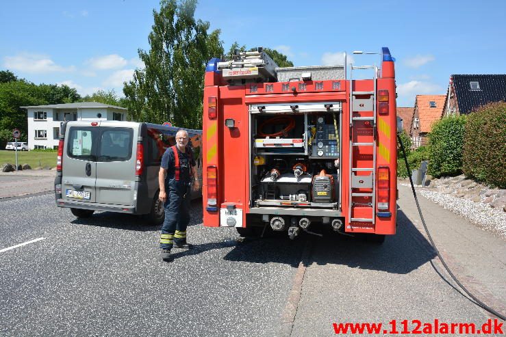 Brand Etageejendom. Fredericiavej i Vejle. 07/06-2016. Kl. 12:30.