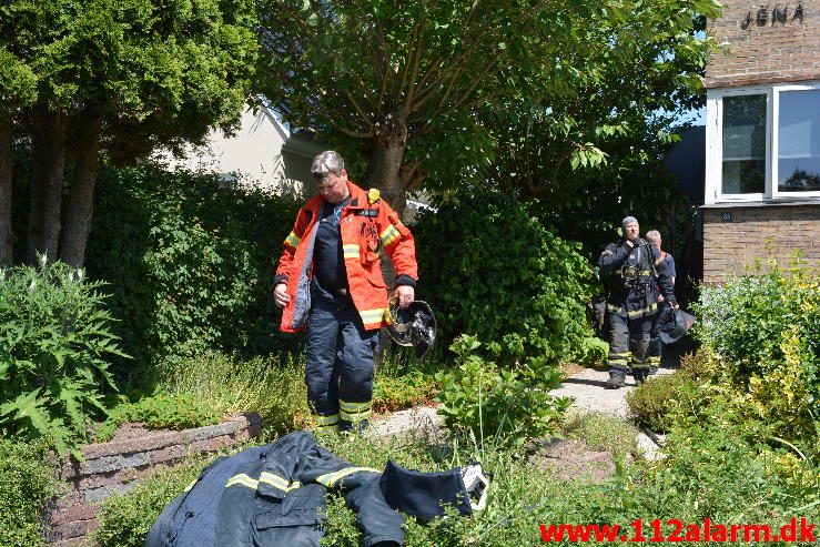 Brand Etageejendom. Fredericiavej i Vejle. 07/06-2016. Kl. 12:30.