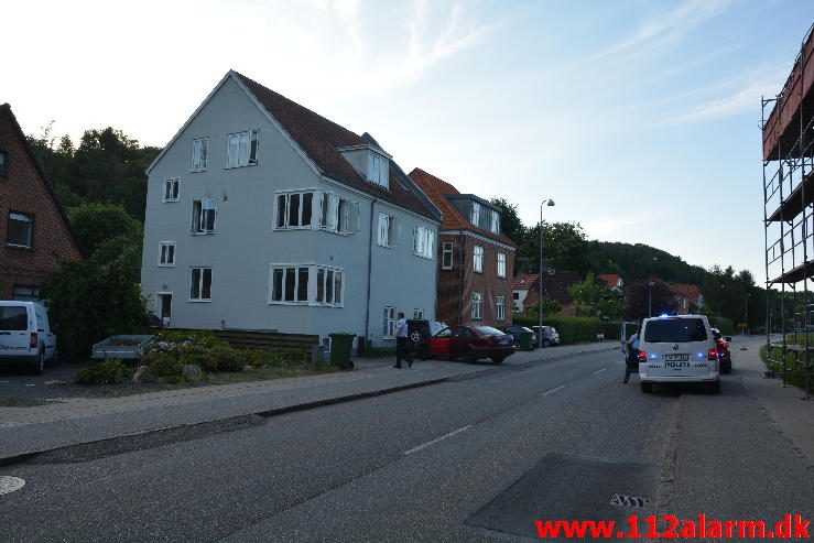 Brand i Etageejendom. Grejsdalsvej 129 i Vejle. 08/06-2016. Kl. 20:19.