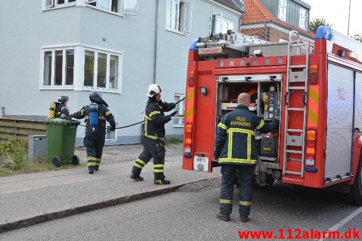 Brand i Etageejendom. Grejsdalsvej 129 i Vejle. 08/06-2016. Kl. 20:19.