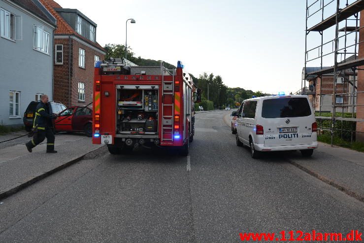 Brand i Etageejendom. Grejsdalsvej 129 i Vejle. 08/06-2016. Kl. 20:19.