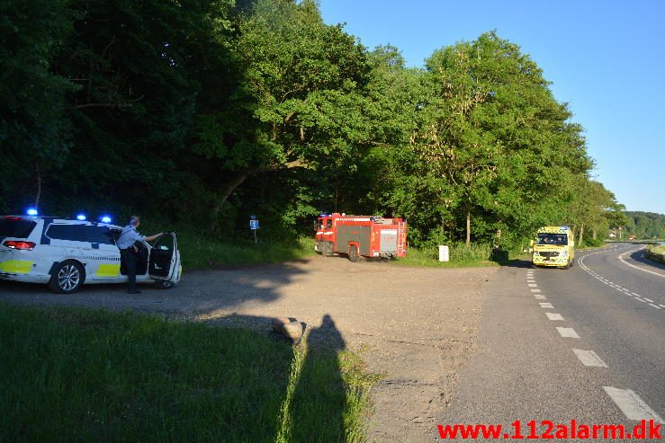 Brand i Sommerhus. Navervej i Vejle. 09/06-2016. Kl. 5:55.