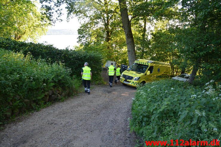 Brand i Sommerhus. Navervej i Vejle. 09/06-2016. Kl. 5:55.