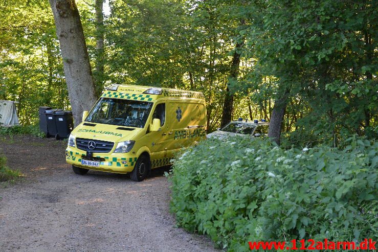 Brand i Sommerhus. Navervej i Vejle. 09/06-2016. Kl. 5:55.