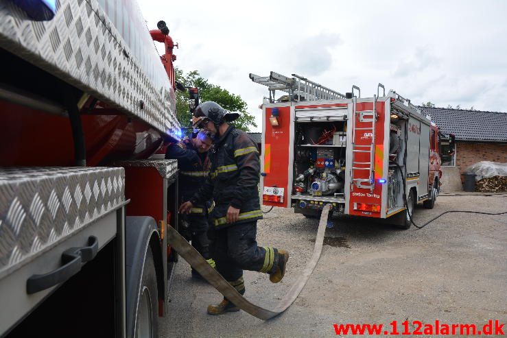 Brand i Villa. Ildvedvej ved Ildved. 13/06-2016. Kl. 10:06.