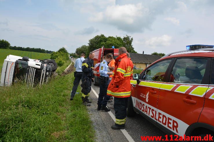 Str. forurening-Benzinudslip. Vejlevej ved Hyrup. 17/06-2016. Kl. 13:08.