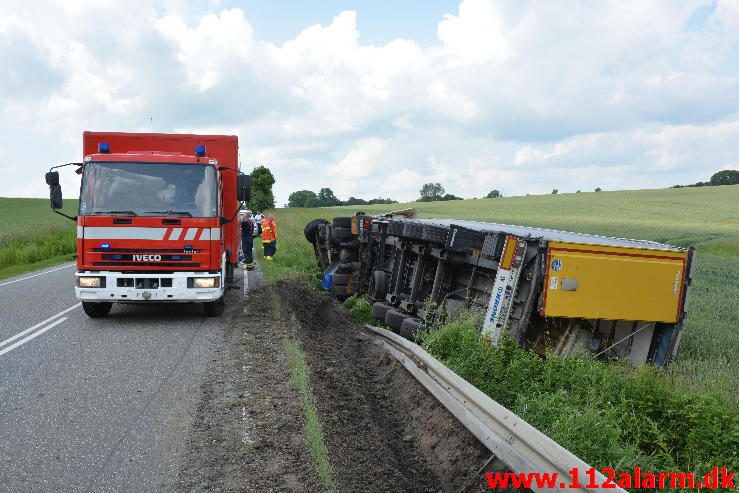 Str. forurening-Benzinudslip. Vejlevej ved Hyrup. 17/06-2016. Kl. 13:08.