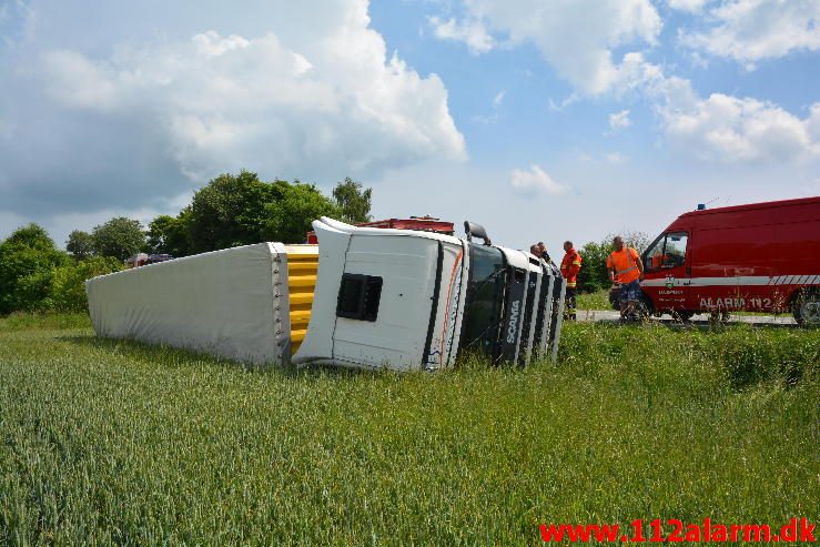 Str. forurening-Benzinudslip. Vejlevej ved Hyrup. 17/06-2016. Kl. 13:08.