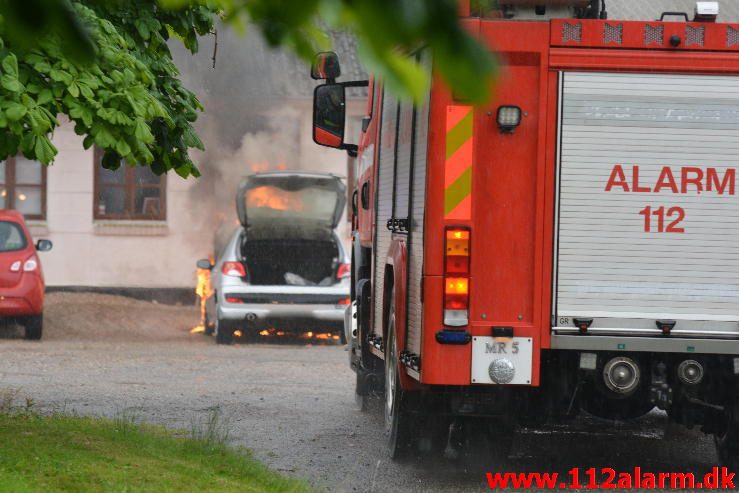 Bilbrand. Hovervej i Vejle. 25/06-2016. Kl. 13:12.