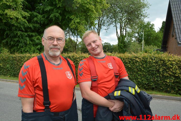 Brand i Villa. Fårupvej ved Jelling. 28/06-2016. Kl. 16:00.