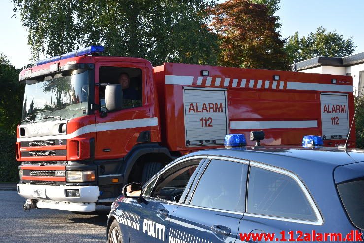 Brand i Villa. kildevang i Vejle. 30/06-2016. Kl. 19:42.