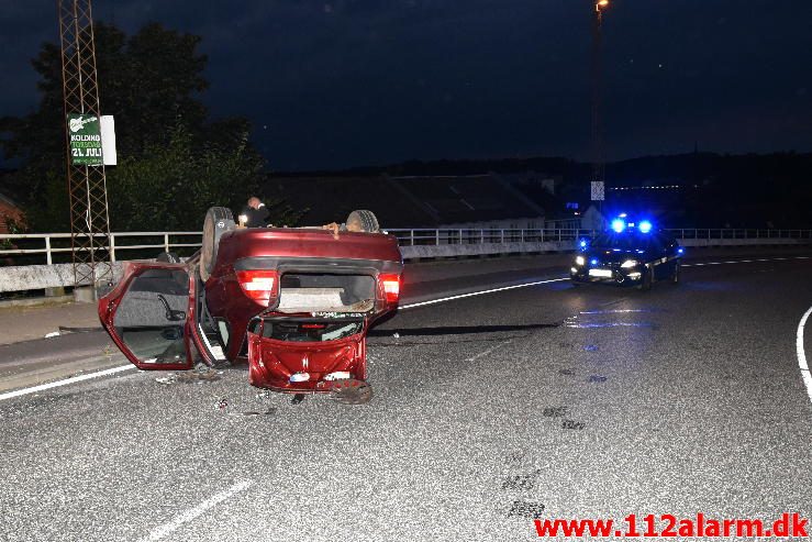 Stak af fra uheldet. Koldingvej i Vejle. 21/07-2016. Kl. 22:11.