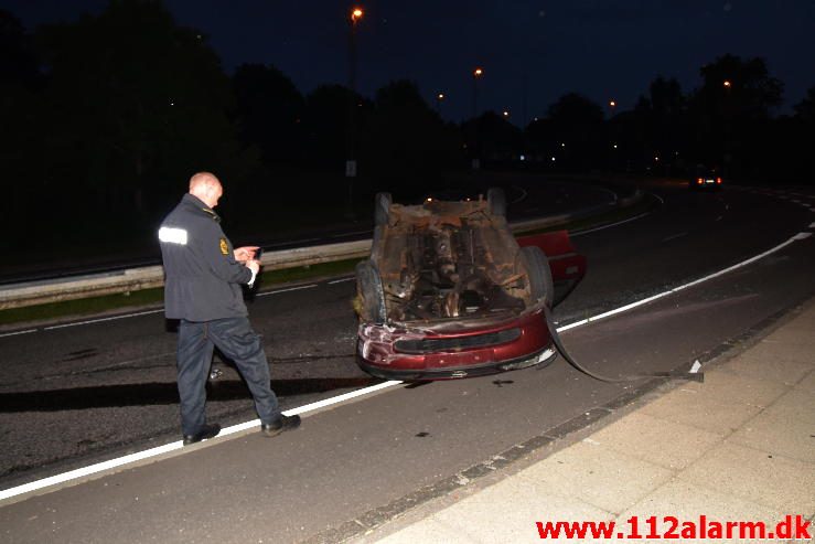 Stak af fra uheldet. Koldingvej i Vejle. 21/07-2016. Kl. 22:11.