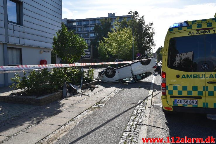 Fik et ildebefindende. Skovgade i Vejle. 01/08-2016. Kl. 08:51.