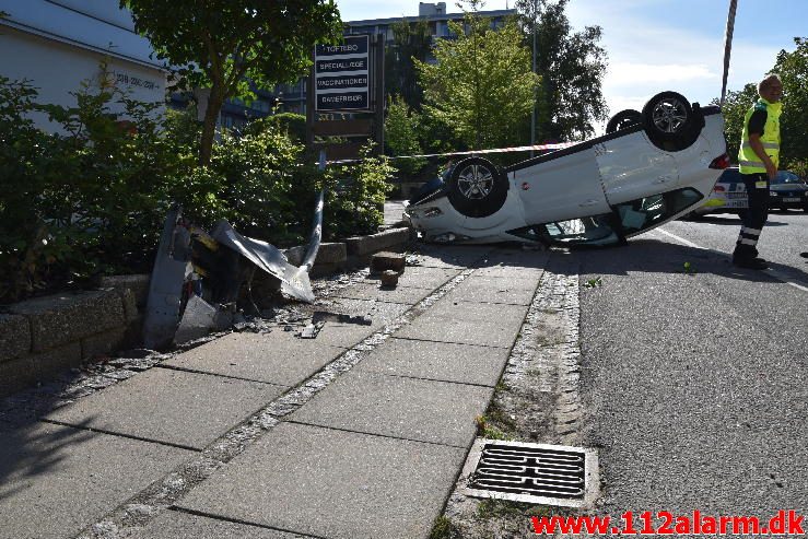 Fik et ildebefindende. Skovgade i Vejle. 01/08-2016. Kl. 08:51.