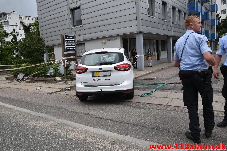 Fik et ildebefindende. Skovgade i Vejle. 01/08-2016. Kl. 08:51.