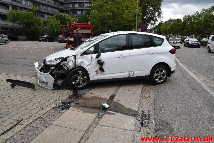 Fik et ildebefindende. Skovgade i Vejle. 01/08-2016. Kl. 08:51.