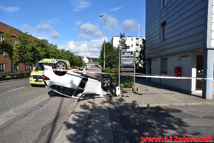 Fik et ildebefindende. Skovgade i Vejle. 01/08-2016. Kl. 08:51.