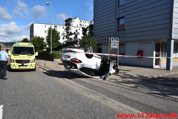 Fik et ildebefindende. Skovgade i Vejle. 01/08-2016. Kl. 08:51.