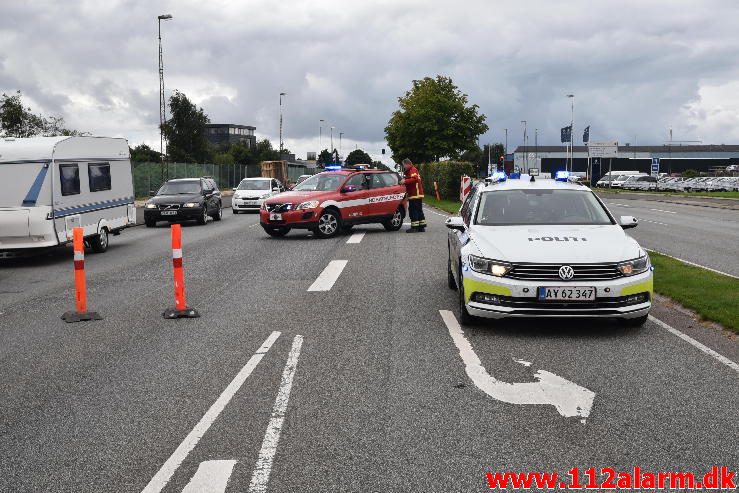 FUH med fastklemt. Horsensvej i Vejle. 14/08-2016. Kl. 14:14.