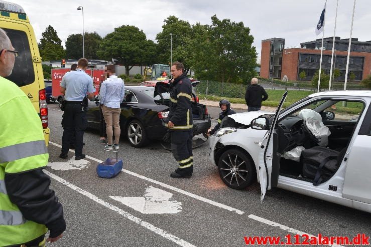 FUH med fastklemt. Horsensvej i Vejle. 14/08-2016. Kl. 14:14.