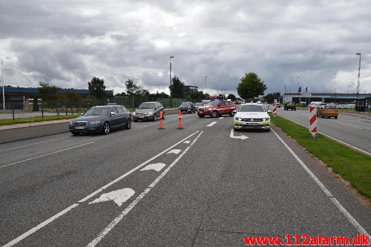 FUH med fastklemt. Horsensvej i Vejle. 14/08-2016. Kl. 14:14.