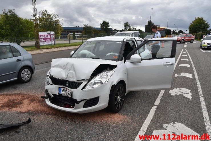 FUH med fastklemt. Horsensvej i Vejle. 14/08-2016. Kl. 14:14.